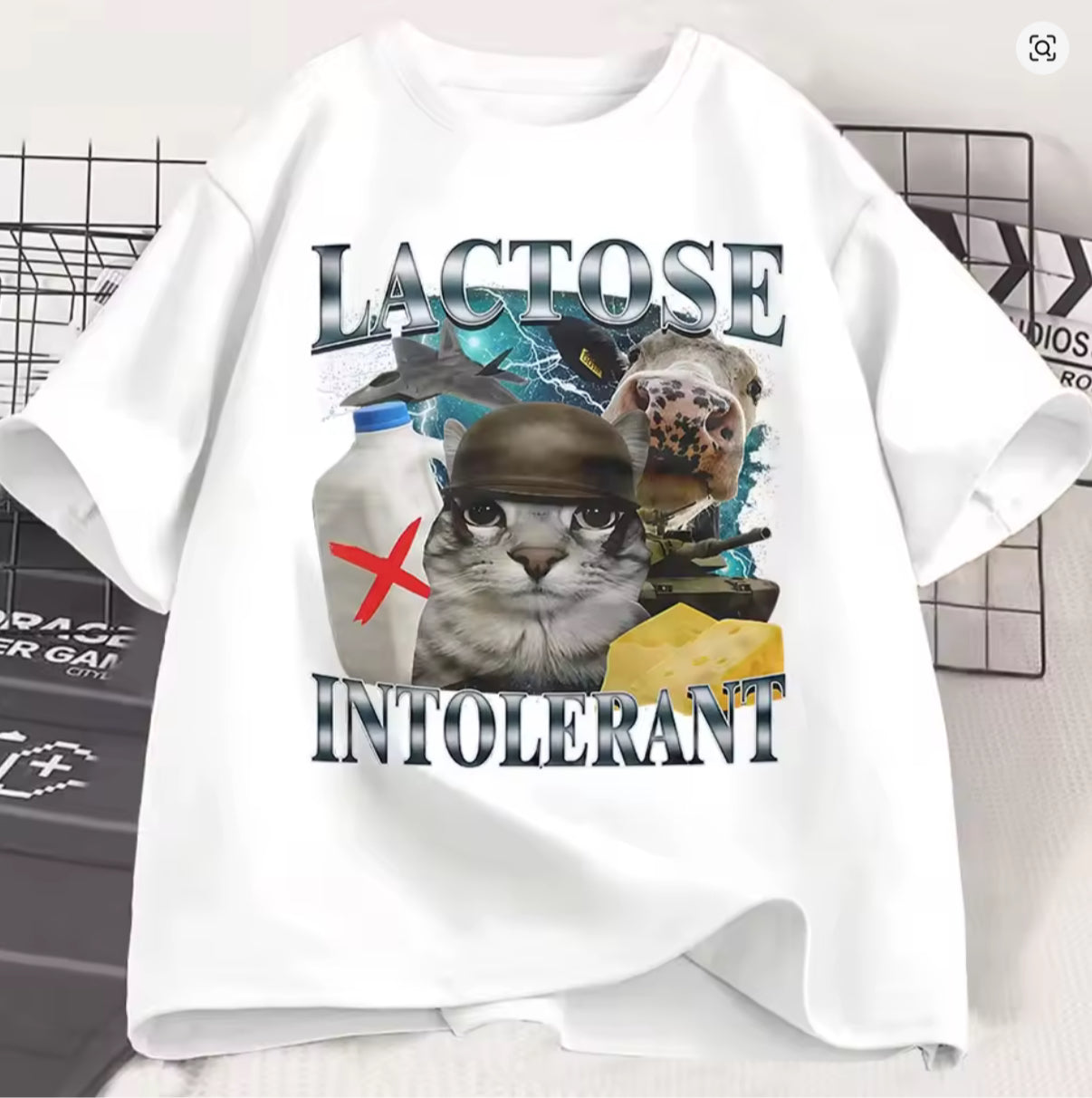 LACTOSE INTOLERANT OVERSIZED TEE #27